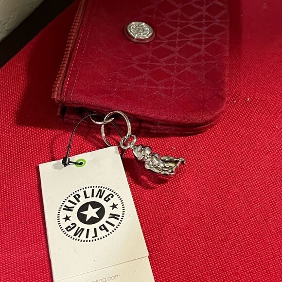 NWT Kipling Red Live Light Women's Zip Walking  Bag - Picture 2 of 9